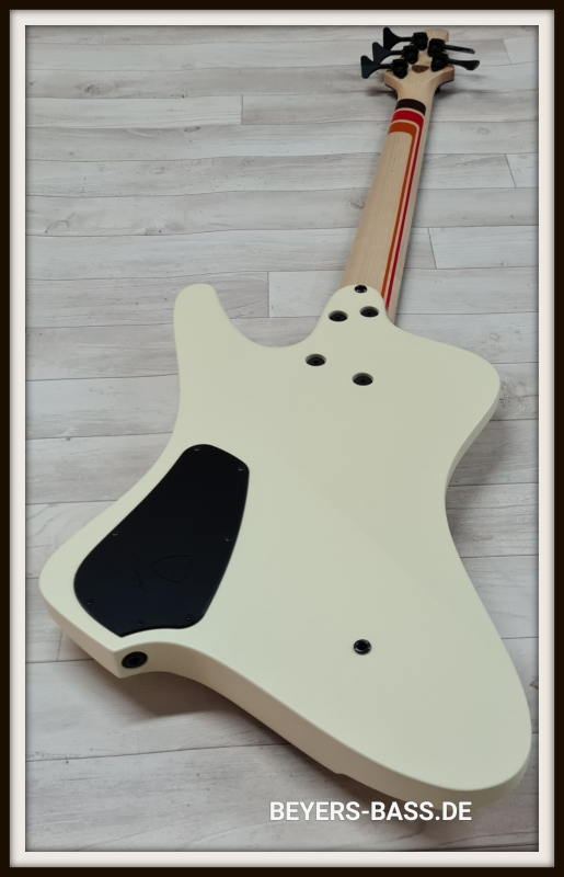 Dingwall D-Roc Custom Shop 5-String, 3 Pickups, Custom Color Creme White/70's Striping Gloss